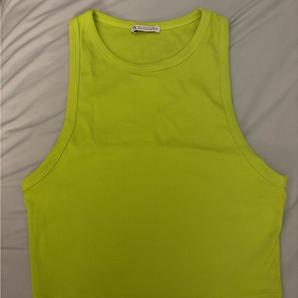 Zara Lime Green Tank Top